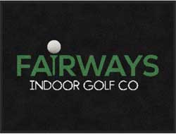 3' x 4' (35" x 47") Digiprint HD FAIRWAYS  Indoor Logo Mat