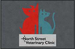 4' x 6' (45" x 69") Colorstar Impressions NORTH STREET  Indoor Logo Mat