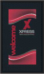 3' x 5' (35" x 56") Superscrape Impressions XPRESS Rubber Logo Mat