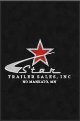 4' x 6' (45" x 69") Colorstar Impressions STAR Indoor Logo Mat