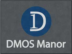 6' x 8' (68" x 95") ColorStar Impressions DMOS MANOR  Indoor Logo Mat