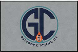 4' x 6' (45" x 69") Colorstar Impressions G&C OUTDOOR KITCHENS  Indoor Logo Mat