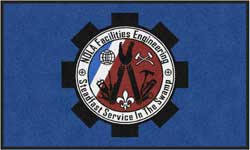 3' x 5' (35" x 58") Digiprint HD  NOLA FACILITIES  Indoor Logo Mat