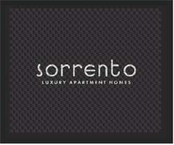 2'6" x 3' (30" x 35") Superscrape Impressions  SORRENTO  Rubber Logo Mat