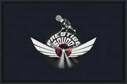 4' x 6' (45" x 69") Superscrape Impressions PRESTIGE SOUND  Rubber Logo Mat