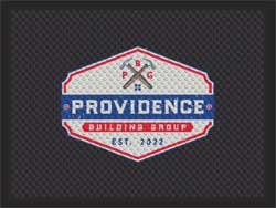 3' x 4' (34" x 45") Superscrape Impressions PROVIDENCE  Rubber Logo Mat