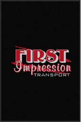 4' x 6' (45" x 69") Waterhog Impressions HD FIRST IMPRESSION  Indoor-Outdoor Logo Mat