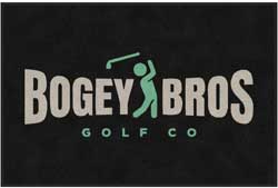 4' x 6' (45" x 69") Digiprint HD BOGEY BROS Indoor Logo mat