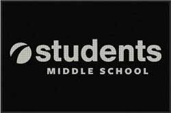 4' x 6' (45" x 69") Waterhog Impressions HD STUDENTS  Indoor-Outdoor Logo Mat
