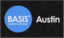 3' x 5' ( 35" x 59" ) ColorStar Impressions BASIS AUSTIN  Indoor Logo Mat