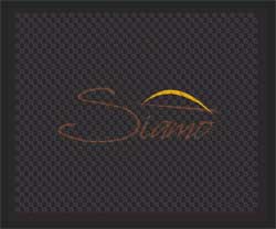 2'6" x 3' (30" x 35") Superscrape Impressions  SIAMO  Rubber Logo Mat