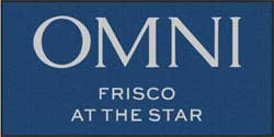 4' x 8'(45" x 95") Waterhog Inlay OMNI FRISCO Indoor/Outdoor Logo Mat