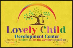 4' x 6' (45" x 69") Digiprint HD LOVELY CHILD Indoor Logo mat