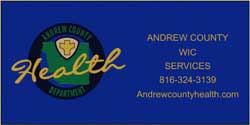 6' x 12' (68" x 143") Waterhog Impressions HD ANDREW COUNTY HEALTH  Indoor/Outdoor Logo Mat