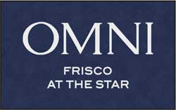 5' x 8' ( 58" x 95") Digiprint HD OMNI FRISCO Indoor Logo Mat