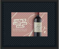 2'6" x 3' (30" x 35") Superscrape Impressions JOSH  Rubber Logo Mat