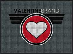 3' x 4' (35" x 45") Waterhog Impressions HD VALENTINE BRAND Indoor-Outdoor Logo Mat