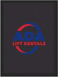 3' x 4' (34" x 45") Superscrape Impressions  ADA LIFT RENTALS Rubber Logo Mat