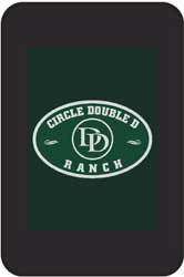 4' x 6' (46" x 73") Hog Heaven Impressions CIRCLE DOUBLE D  Anti-Fatigue Logo Mat