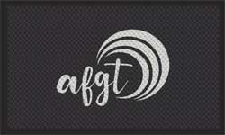 3' x 5' (35" x 56") Superscrape Impressions AFGT  Rubber Logo Mat