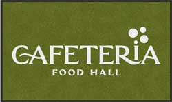 3' x 5' ( 35" x 59" ) ColorStar Impressions CAFETERIA Indoor Logo Mat