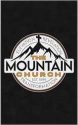 5' x 8' (58" x 95") ColorStar Impressions THE MOUNTAIN CHURCH Indoor Logo Mat