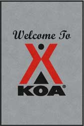 4' x 6' (45" x 69")ColorStar Impressions KOA Indoor Logo Mat