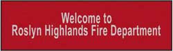 3' x 10' (35" x 119") Waterhog Impressions HD ROSLYN FIRE DEPT Indoor/Outdoor Logo Mat