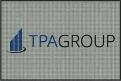 4' x 6' (45" x 69") Waterhog Inlay TPA GROUP  Indoor /Outdoor Logo Mat