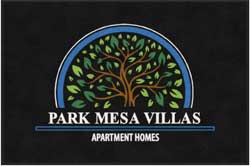 4' x 6' (45" x 69") Digiprint HD PARK MESA VILLAS Indoor Logo mat