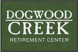 4' x 6' (45" x 69")ColorStar Impressions DOGWOOD CREEK Indoor Logo Mat