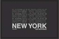 4' x 6' (45" x 69") Superscrape Impressions LAMPIN NY  Rubber Logo Mat