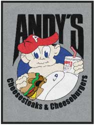 3' x 4' (35" x 47") Colorstar Impressions ANDY'S  Indoor Logo Mat