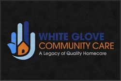 4' x 6' (45" x 69") ColorStar Impressions WHITE GLOVE  Indoor Logo Mat