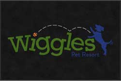 4' x 6' (45" x 69") ColorStar Impressions WIGGLES  Indoor Logo Mat
