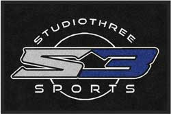 2' x 3' ( 24" x 35" ) ColorStar Impressions STUDIO THREE   Indoor Logo Mat