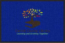 2' x 3' ( 22" x 35") Waterhog Impressions HD CARROLL COUNTY LIBRARY  Indoor/Outdoor logo mat