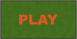 4' x 8' (45" x 95") ColorStar Impressions PLAY  SCALLY'S Indoor Logo Mat