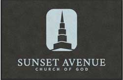 4' x 6' (45" x 69") Digiprint HD SUNSET AVENUE Indoor Logo mat
