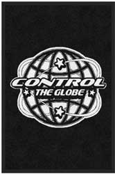 2' x 3' (24" x 35") Digiprint HD CONTROL THE GLOBE  Indoor Logo Mat