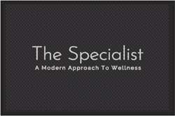 4' x 6' (45" x 69") Superscrape Impressions THE SPECIALIST Rubber Logo Mat