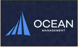 3' x 5' ( 35" x 59" ) ColorStar Impressions OCEAN MANAGEMENT Indoor Logo Mat