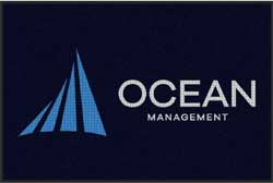 4' x 6' (45" x 69") Waterhog Impressions HD OCEAN MANAGEMENT  Indoor-Outdoor Logo Mat