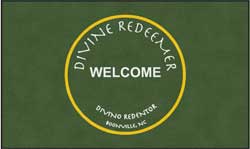 6' x 10' (69" x 119") Colorstar Impressions DIVINE REDEEMER  Indoor Logo Mat