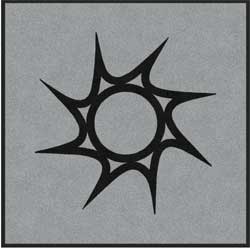 4' x 4' ( 46" x 46" ) ColorStar Impressions SUN  Indoor Logo Mat