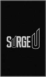 3' x 5' (35" x 58") Waterhog Impressions HD SURGE U  Indoor/Outdoor Logo Mat