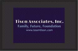 4' x 6' (45" x 69") Superscrape Impressions TISON ASSOCIATES  Rubber Logo Mat