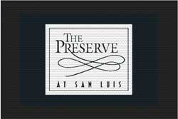 4' x 6' (45" x 69") Superscrape Impressions THE PRESERVE  Rubber Logo Mat