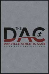 4' x 6' (45" x 69") Digiprint HD THE DAC Indoor Logo Mat