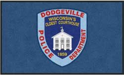 3' x 5' ( 35" x 59" ) ColorStar Impressions DODGEVILLE PD  Indoor Logo Mat